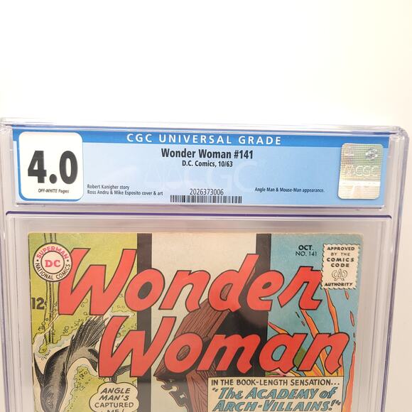 DC Comics Wonder Woman #141 CGC Graded 4.0 Off White Pages Sealed Comic Book - Picture 3 of 6